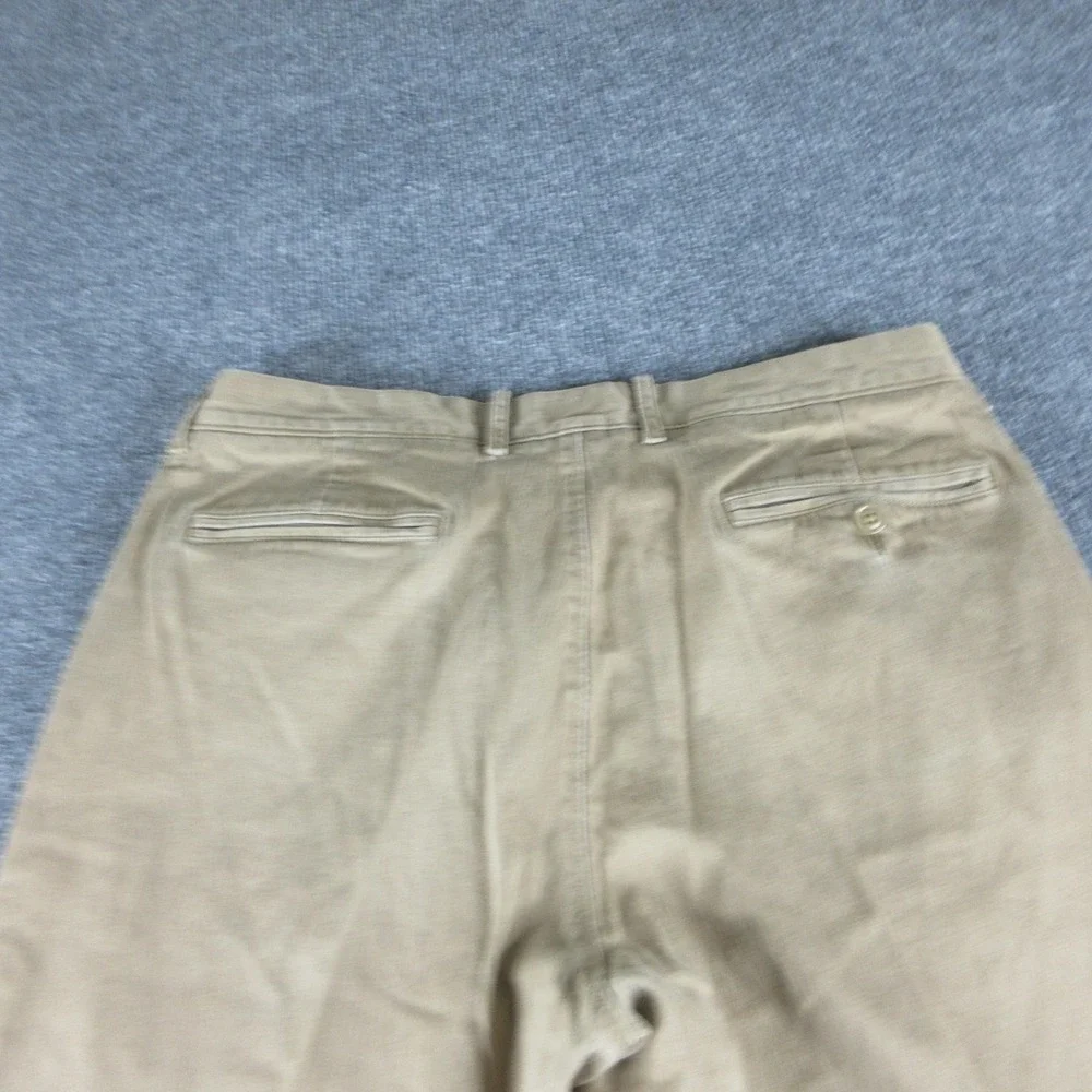 J.Crew 770 Pants Mens 34x28 Beige Stretch Straight Chino Flat Front Casual